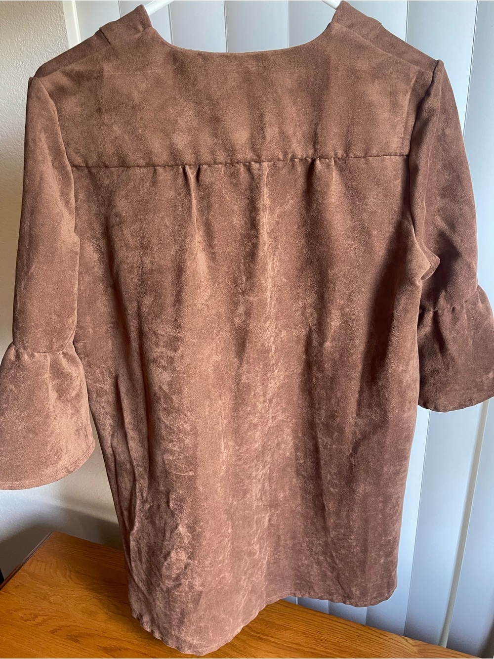 Jude Connally Kerry Faux Suede Dress Brown XS - Picture 5 of 14